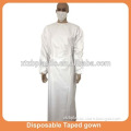 Medical sterile disposable long sleeve surgical isolation gown